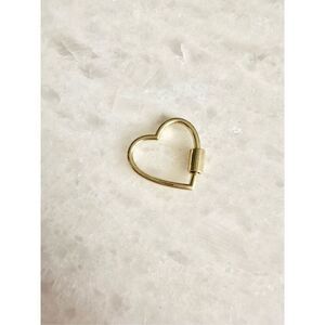 Valentine‘s gold color heart key ring ￼